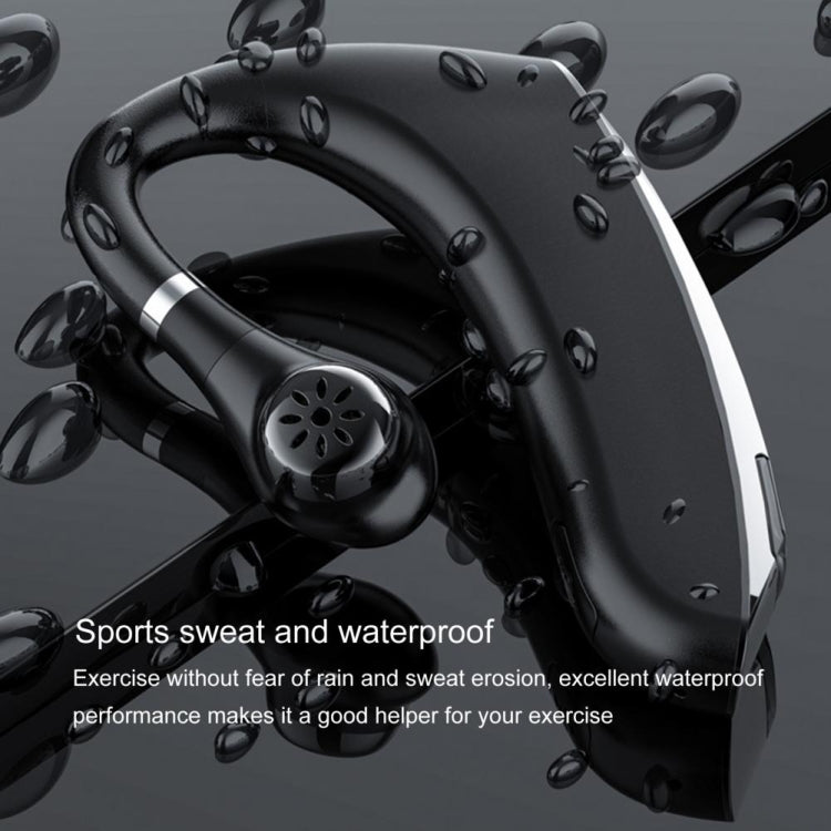 DS800 Bluetooth 5.0 Auricolare Bluetooth wireless sportivo universale stile orecchio sospeso, versione di aggiornamento, Upgrade Version (Black), Upgrade Version (Red)