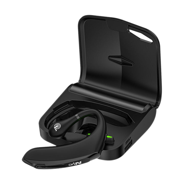 DS800 Bluetooth 5.0 Auricolare Bluetooth wireless sportivo universale stile orecchio sospeso con scatola di ricarica, Charging Box Version (Black), Charging Box Version (Red)