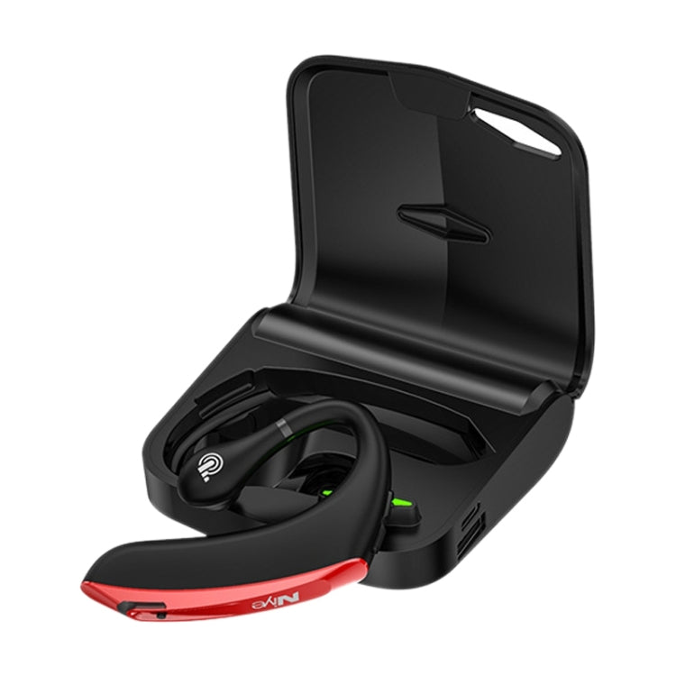 DS800 Bluetooth 5.0 Auricolare Bluetooth wireless sportivo universale stile orecchio sospeso con scatola di ricarica, Charging Box Version (Black), Charging Box Version (Red)