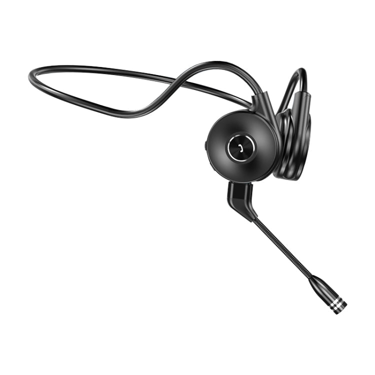 M-1 Auricolare Bluetooth a conduzione ossea con riduzione del rumore tattile montato sul retro con microfono staccabile