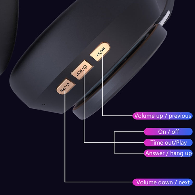 07S Giochi per computer sportivi pieghevoli Cuffie wireless Bluetooth V5.0 con microfono