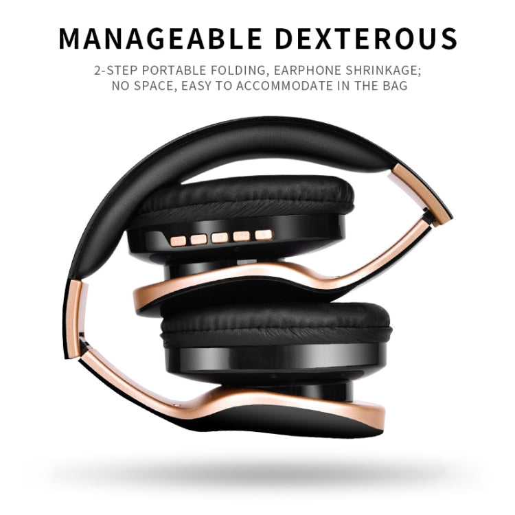 Auricolare wireless Bluetooth 4.0 pieghevole SN-P18 con microfono, supporto scheda TF