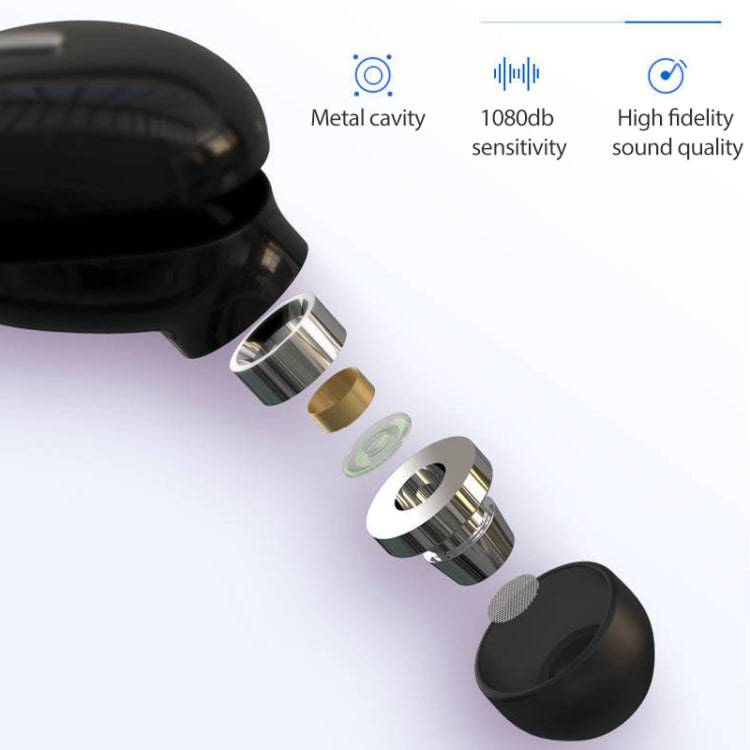 X9 Wireless Bluetooth 5.0 Mini auricolare unilaterale in-ear, X9 Black, X9 White