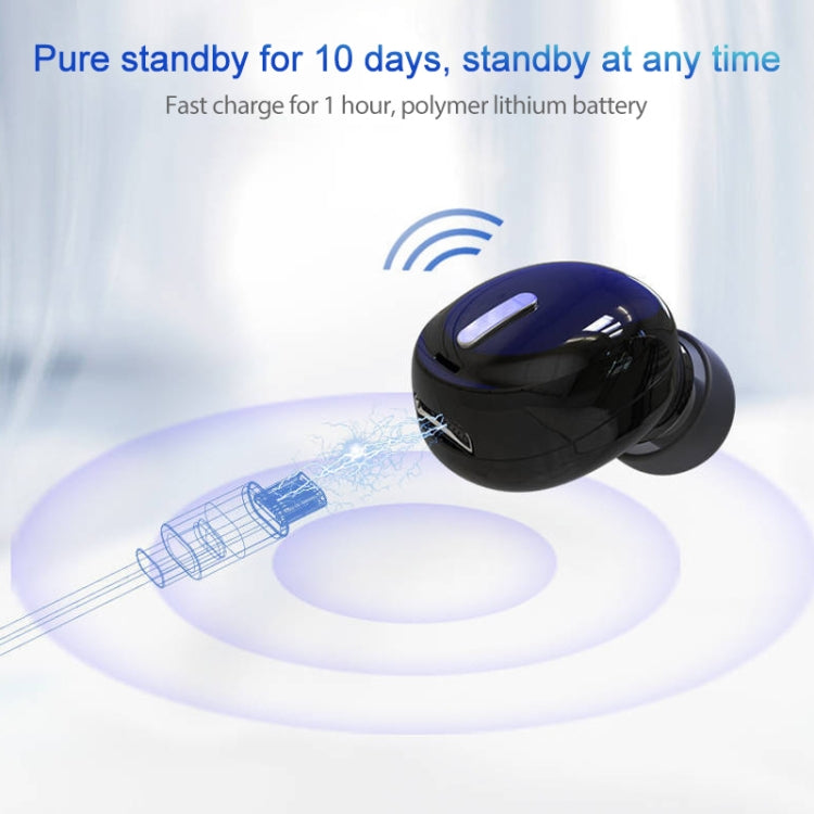 X9 Wireless Bluetooth 5.0 Mini auricolare unilaterale in-ear, X9 Black, X9 White