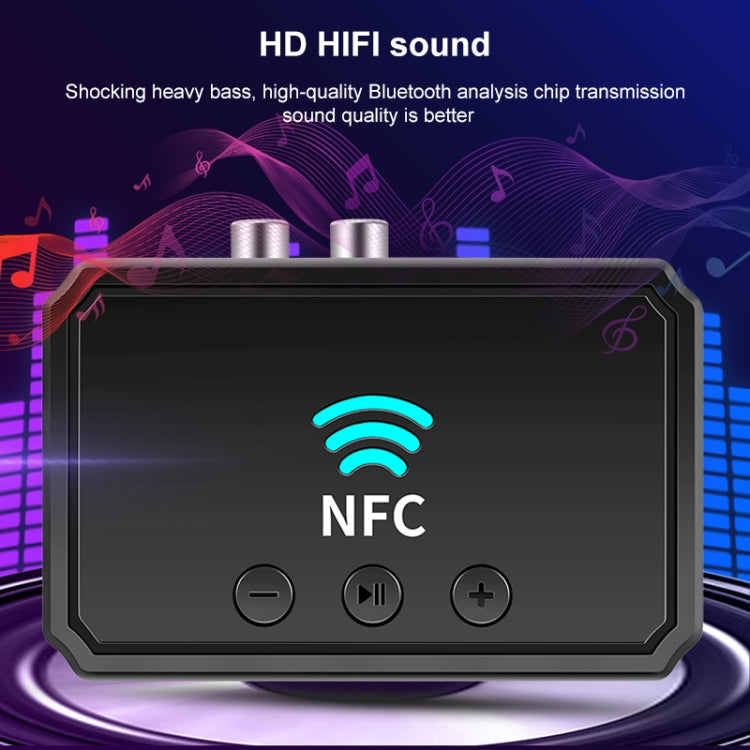 T36 NFC Bluetooth 5.0 ricevitore trasmettitore auricolare lettore audio per auto