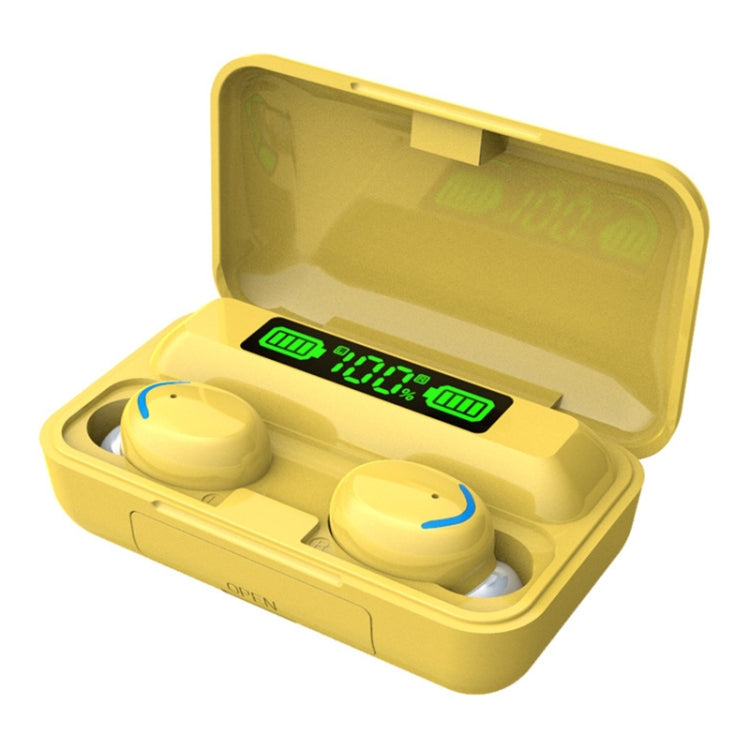 Luce LED serie F9-5C Macaron + auricolare Bluetooth con riduzione del rumore con display digitale, F9-5C Macaron LED Light Dark Blue, F9-5C Macaron LED Light Pink, F9-5C Macaron LED Light Baby Blue, F9-5C Macaron LED Light Yellow