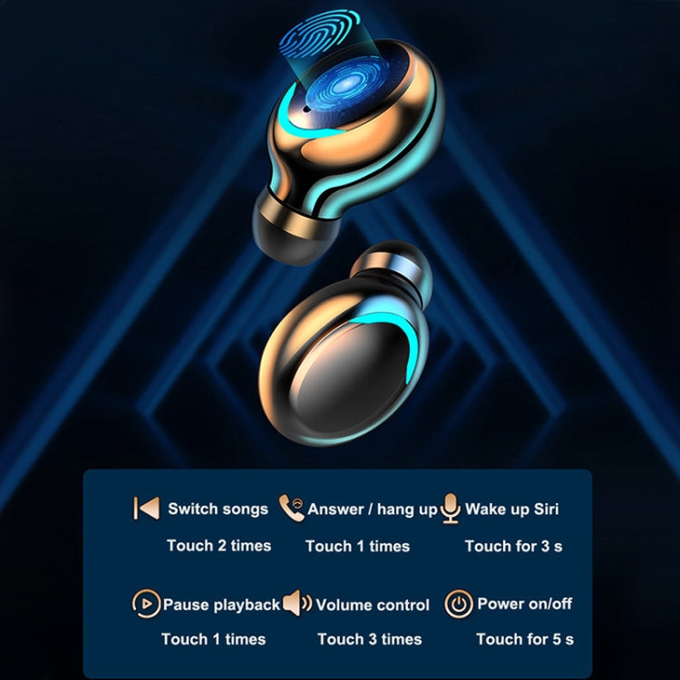 Luce LED serie F9-5C Macaron + auricolare Bluetooth con riduzione del rumore con display digitale, F9-5C Macaron LED Light Dark Blue, F9-5C Macaron LED Light Pink, F9-5C Macaron LED Light Baby Blue, F9-5C Macaron LED Light Yellow