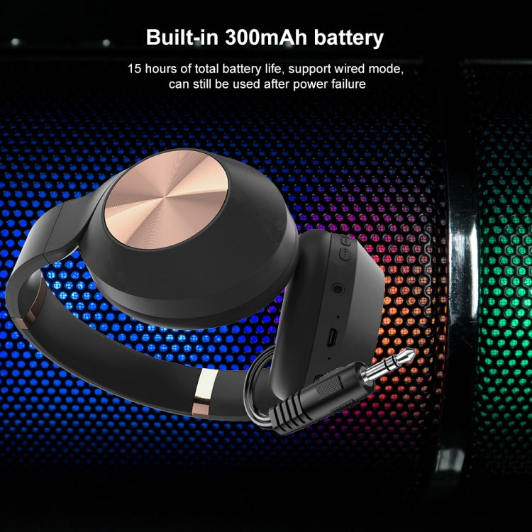 Auricolare Bluetooth pieghevole Mucro L36 con slot per scheda SD e scatola di immagazzinaggio