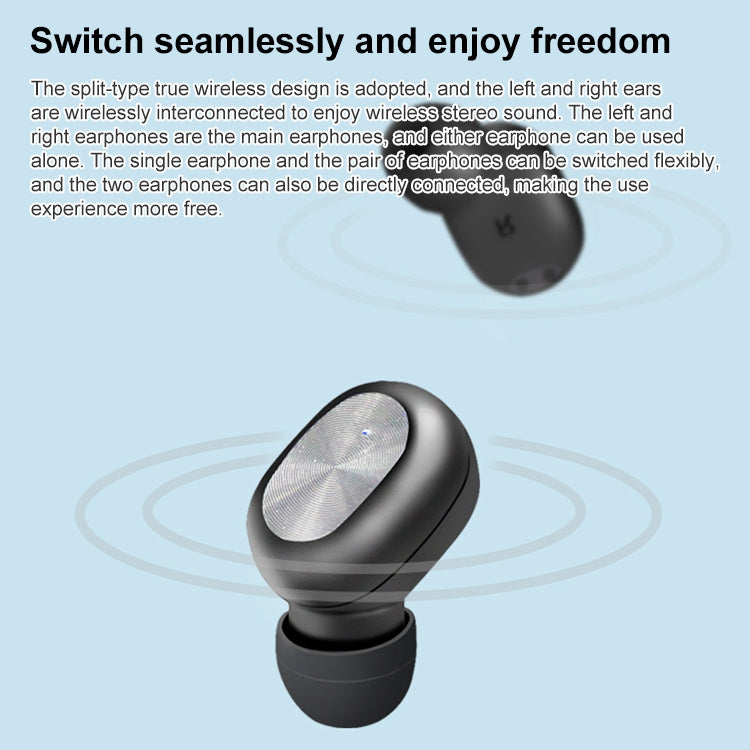 ETE-15 Auricolari wireless TWS impermeabili Bluetooth 5.0 binaurali con controllo tattile