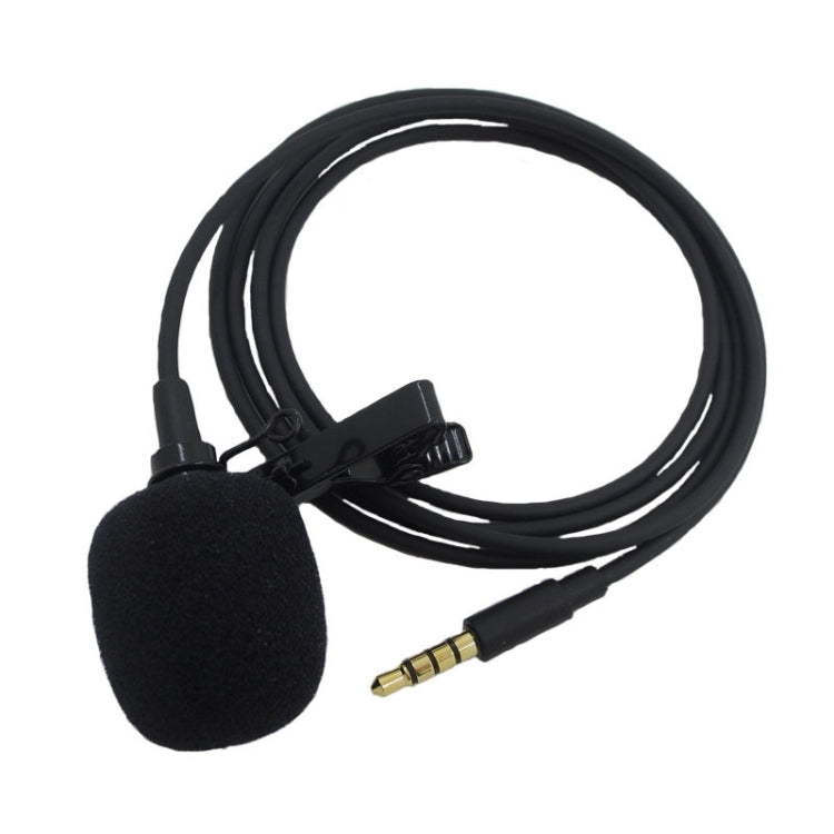 ZS0154 Microfono lavalier per registrazione con clip per collare per cellulare, lunghezza cavo: 1,2 m, 1.2m