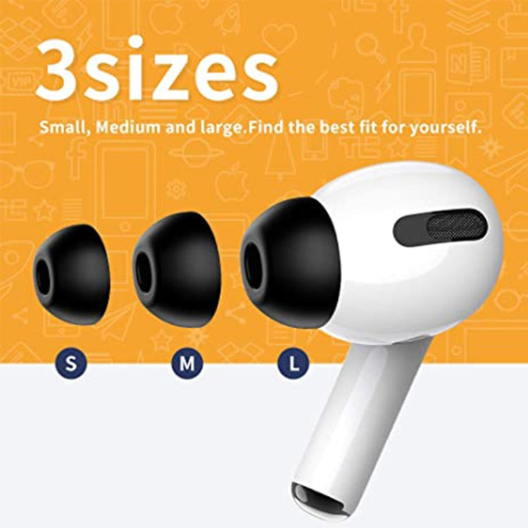 ZS0164 Cuffie antirumore in schiuma a rimbalzo lento per AirPods Pro, taglia: L, L