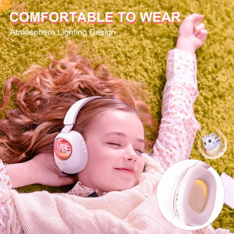 Cuffie stereo Bluetooth B4 RGB Cartoon Cuffie wireless, Purple, Blue, Pink, Black