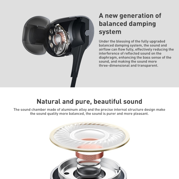 Auricolare originale Xiaomi da 3,5 mm con controllo cablato in lega di alluminio, lunghezza: 1,25 m, DDQ01WM