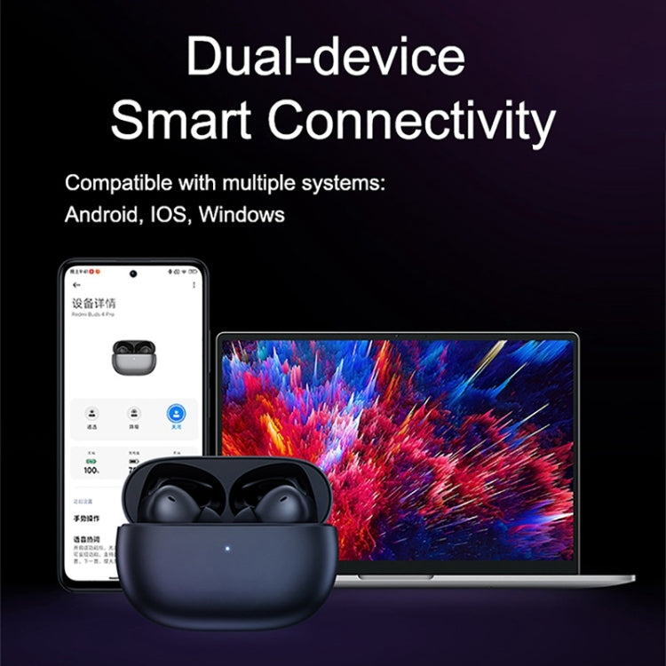 Auricolare Bluetooth wireless originale Xiaomi Redmi Buds 4 Pro con cancellazione del rumore a banda larga da 43 dB, Xiaomi Redmi Buds 4 Pro