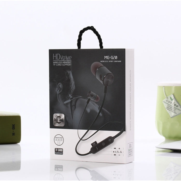 Auricolare Bluetooth wireless sportivo MG-G20 Bluetooth 4.2, scheda di supporto