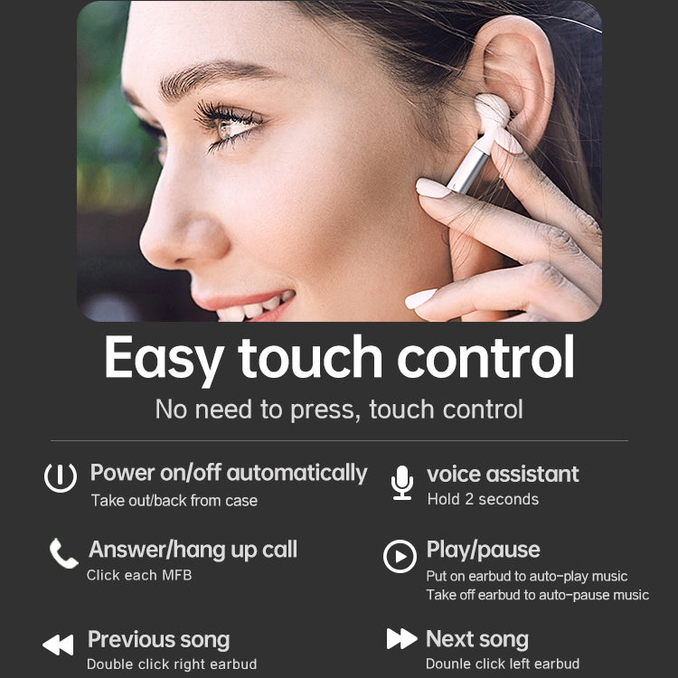 Fineblue J1 Pro Bluetooth 5.0 TWS Auricolare Bluetooth senza fili