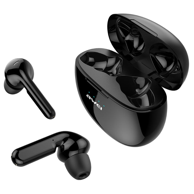 Awei T15 TWS Bluetooth V5.0 Ture Auricolare sportivo wireless con custodia di ricarica, T15