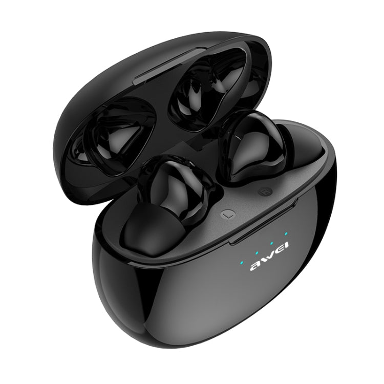 Awei T15 TWS Bluetooth V5.0 Ture Auricolare sportivo wireless con custodia di ricarica, T15