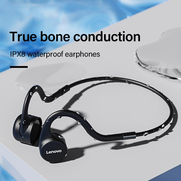 Auricolari wireless a conduzione ossea Bluetooth 5.0 impermeabili Lenovo X5 IPX8, memoria 8G integrata, Lenovo X5