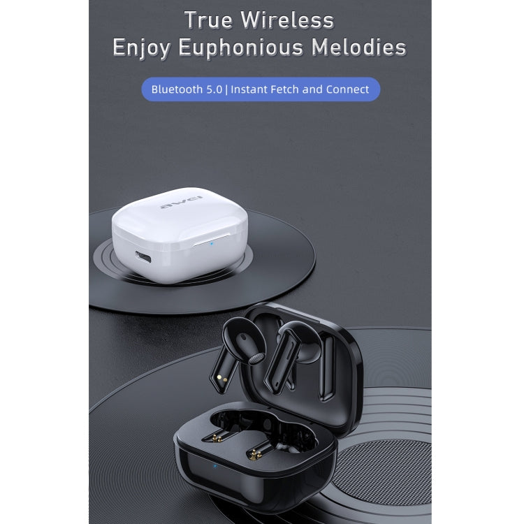 Awei T36 Bluetooth 5.0 Auricolare Bluetooth stereo wireless vero, T36(White), T36(Black)