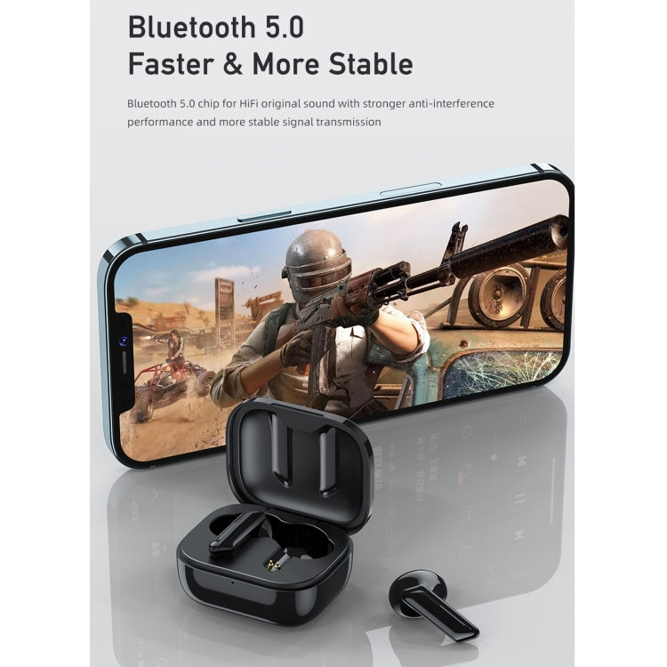 Awei T36 Bluetooth 5.0 Auricolare Bluetooth stereo wireless vero, T36(White), T36(Black)