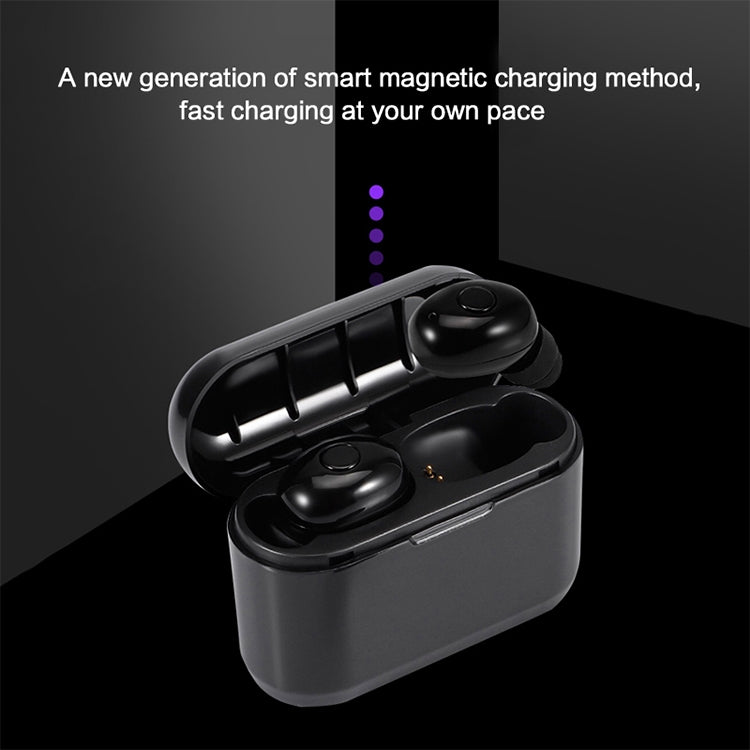 Auricolare Bluetooth wireless Bluetooth 5.0 impermeabile IPX DT-4 con scatola di ricarica magnetica da 350 mAh, supporto per le chiamate, DT-4