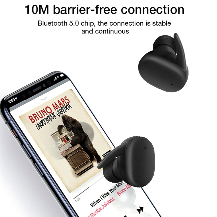 Auricolare Bluetooth wireless Bluetooth 5.0 impermeabile IPX DT-7 con scatola di ricarica magnetica da 300 mAh, chiamata di supporto, DT-7