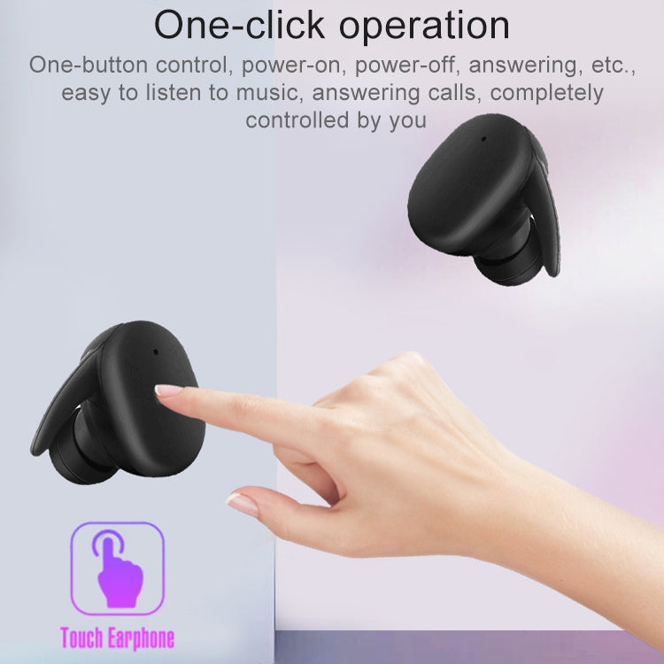 Auricolare Bluetooth wireless Bluetooth 5.0 impermeabile IPX DT-7 con scatola di ricarica magnetica da 300 mAh, chiamata di supporto, DT-7