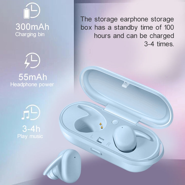 Auricolare Bluetooth wireless Bluetooth 5.0 impermeabile IPX DT-7 con scatola di ricarica magnetica da 300 mAh, chiamata di supporto, DT-7