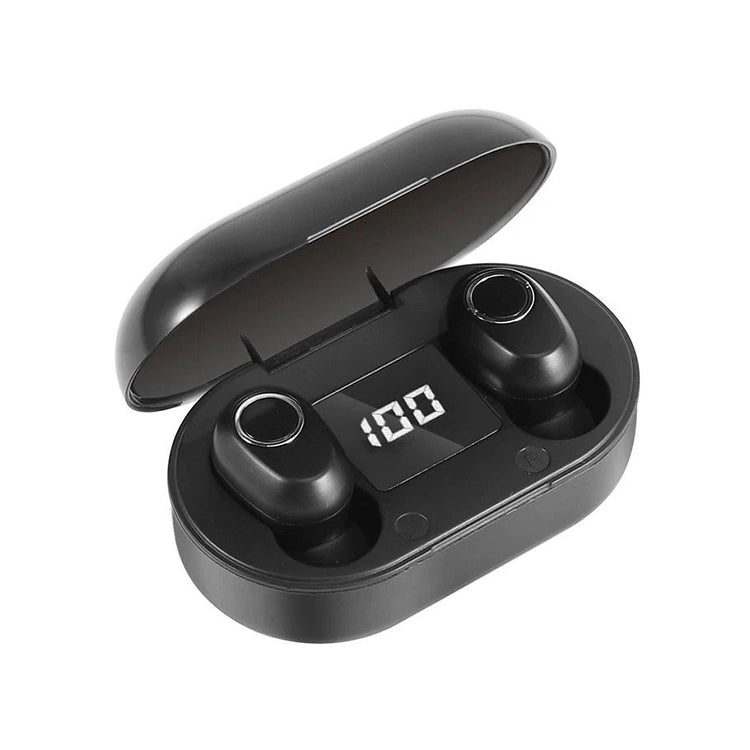L'auricolare Bluetooth wireless a due orecchie DT-13 supporta il tocco e la ricarica magnetica intelligente