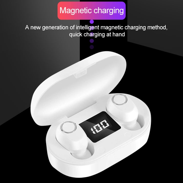 L'auricolare Bluetooth wireless a due orecchie DT-13 supporta il tocco e la ricarica magnetica intelligente