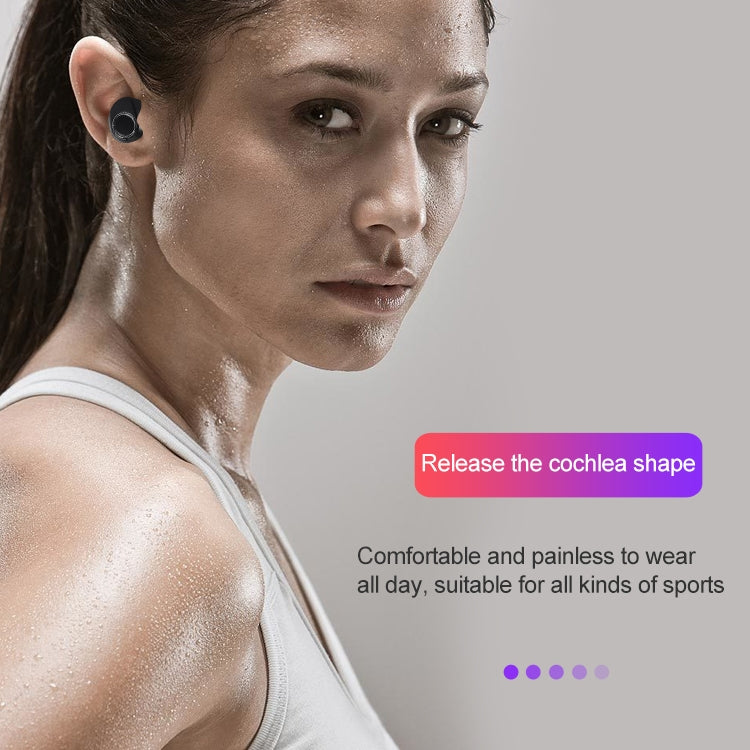 L'auricolare Bluetooth wireless a due orecchie DT-13 supporta il tocco e la ricarica magnetica intelligente