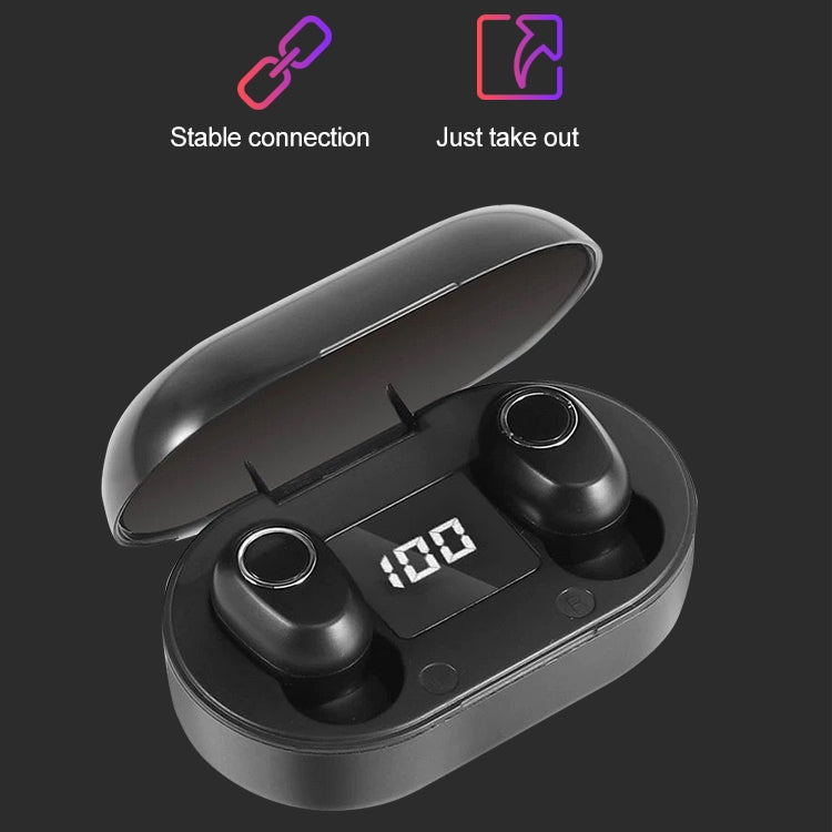 L'auricolare Bluetooth wireless a due orecchie DT-13 supporta il tocco e la ricarica magnetica intelligente