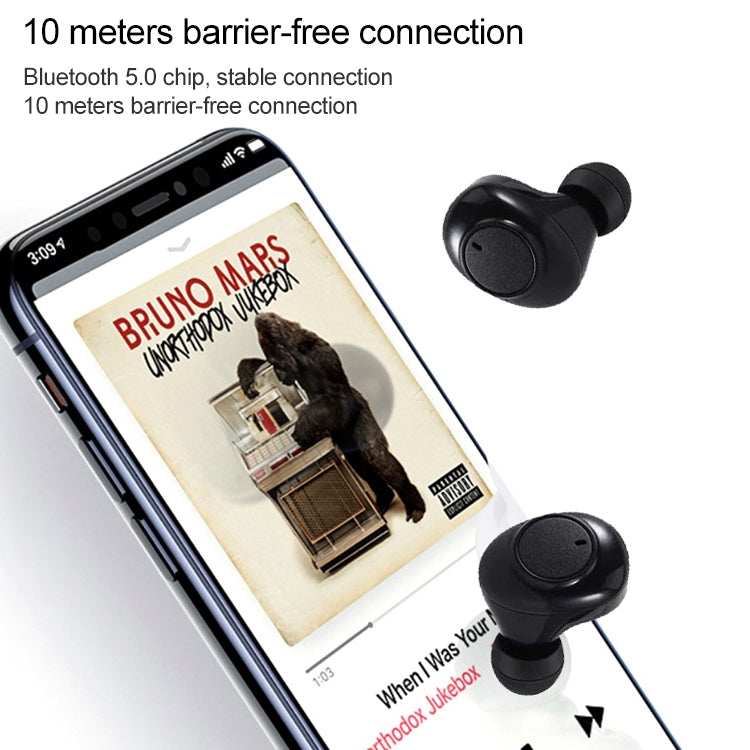 L'auricolare Bluetooth wireless a due orecchie DT-15 supporta la ricarica magnetica touch e intelligente e l'accoppiamento automatico all'accensione