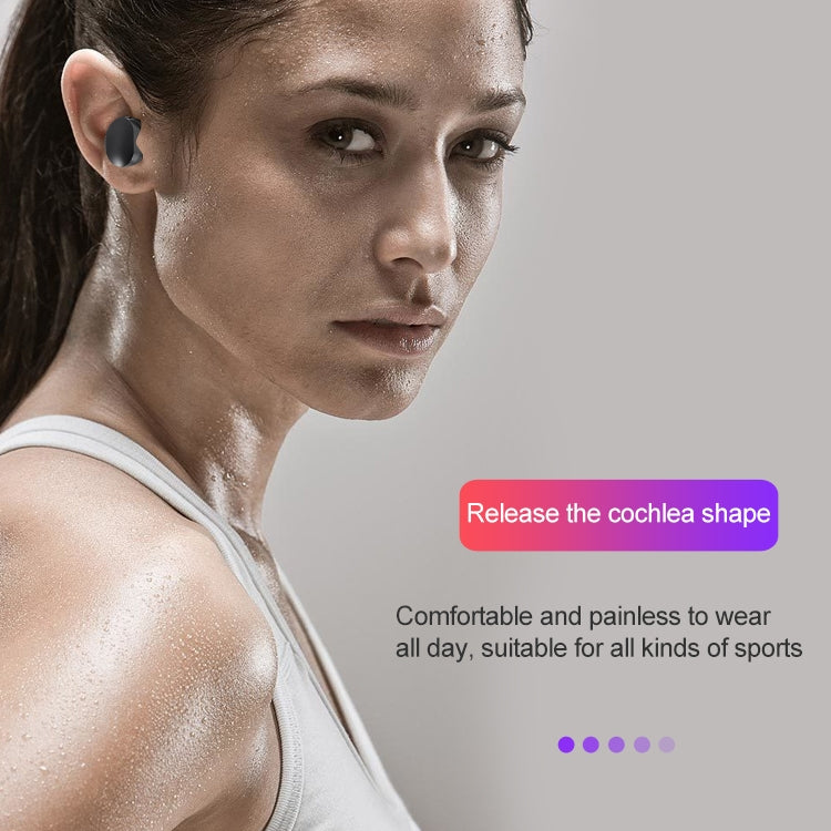 L'auricolare Bluetooth wireless a due orecchie DT-16 supporta la ricarica magnetica touch e intelligente e l'accoppiamento automatico all'accensione