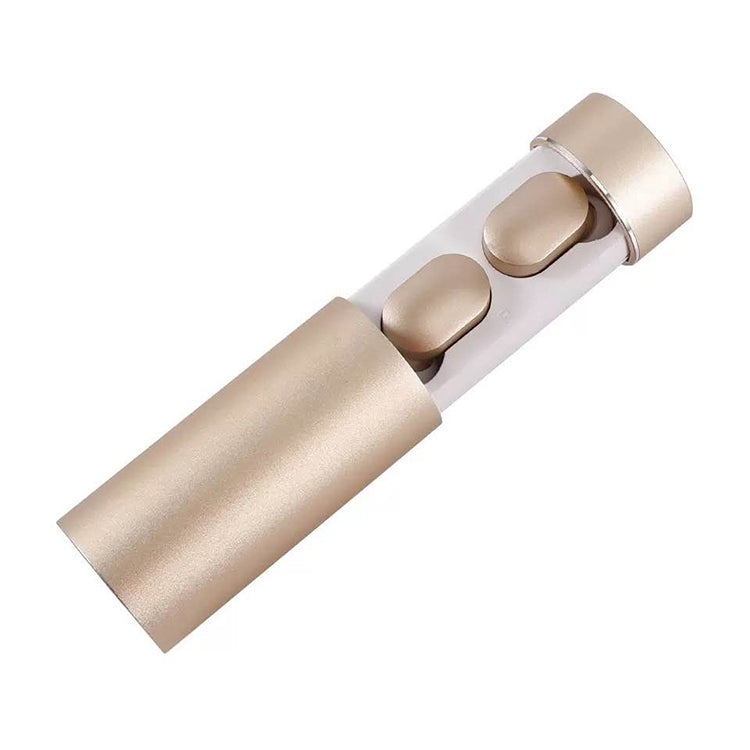 L'auricolare Bluetooth wireless a due orecchie DT-16 supporta la ricarica magnetica touch e intelligente e l'accoppiamento automatico all'accensione