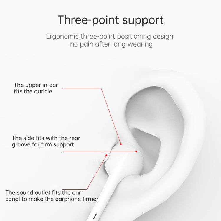 Auricolare cablato con spina a 8 pin, supporto chiamate e musica, lunghezza cavo: 1,2 m, Support Music And Calls