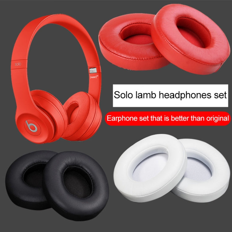 Custodia protettiva in pelle per cuffie da 1 paio per Beats Solo2.0 / Solo3.0, versione cablata