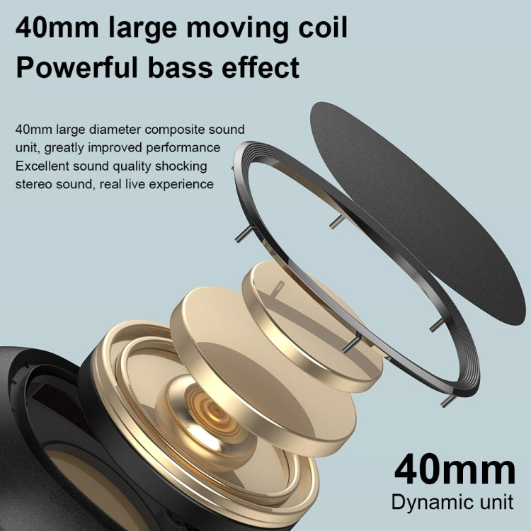WK M8 Bluetooth 5.0 Fashion Design Cuffie Bluetooth musicali, supporto scheda TF