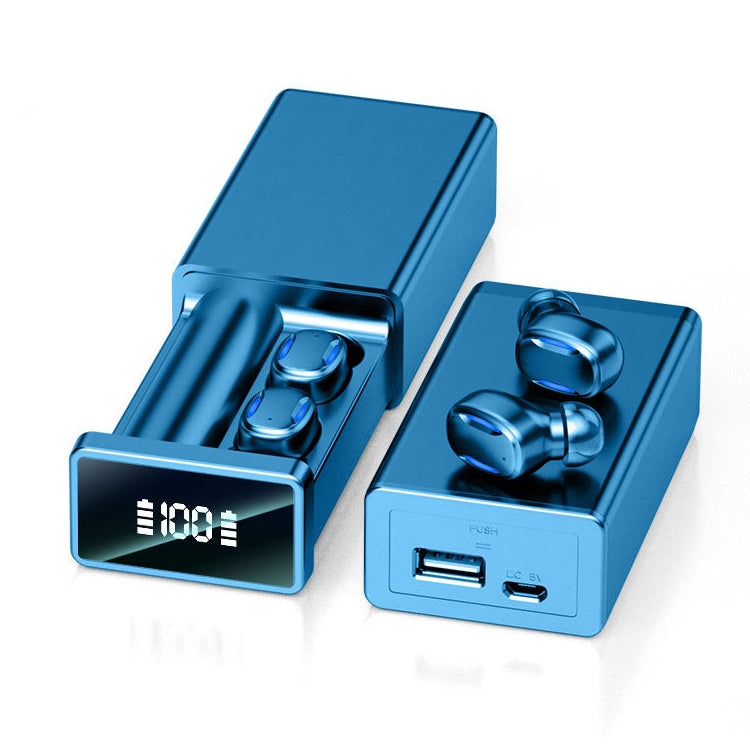 Auricolare Bluetooth A22 versione inglese con display digitale estraibile con scatola di ricarica magnetica, supporto Touch Light e Power Bank, English Version