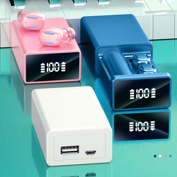 Auricolare Bluetooth A22 versione inglese con display digitale estraibile con scatola di ricarica magnetica, supporto Touch Light e Power Bank, English Version