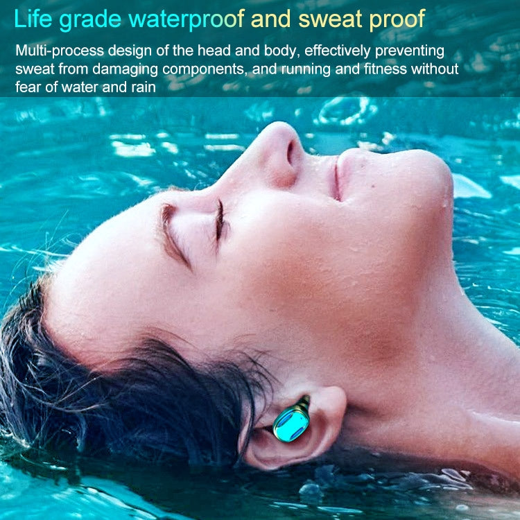 Auricolare Bluetooth A22 versione inglese con display digitale estraibile con scatola di ricarica magnetica, supporto Touch Light e Power Bank, English Version