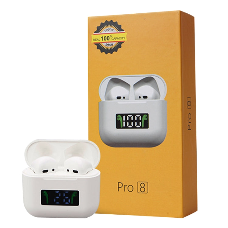 Mini auricolare Bluetooth wireless TWS con display digitale touch in-ear Pro 8