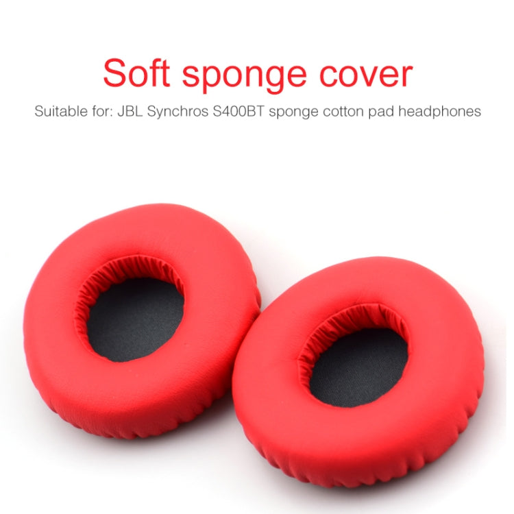 2 pz Per JBL Synchros S400BT Cuffie In Similpelle + Memory Foam Morbido Auricolare Copertura Protettiva Paraorecchie, For Synchros S400BT Black, For Synchros S400BT Grey, For Synchros S400BT Red, For Synchros S400BT White