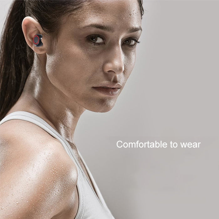Auricolare Bluetooth stereo wireless BTH-K08 TWS V5.0 con custodia di ricarica