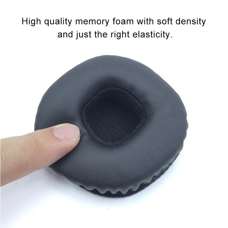 1 paio di cuffie antirumore in similpelle + memory foam per cuffie morbide per Marshall MID ANC, con fibbia a piastra in gomma, with Rubber Plate Buckle