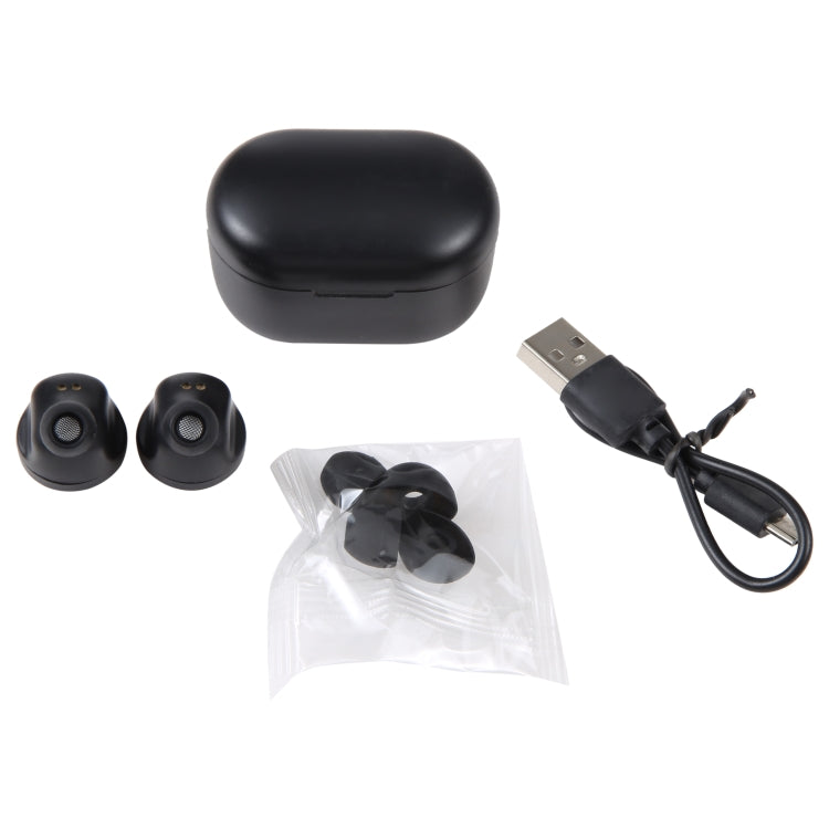 Auricolare Bluetooth wireless A6 Bluetooth 5.0 con scatola di ricarica, A6 Black