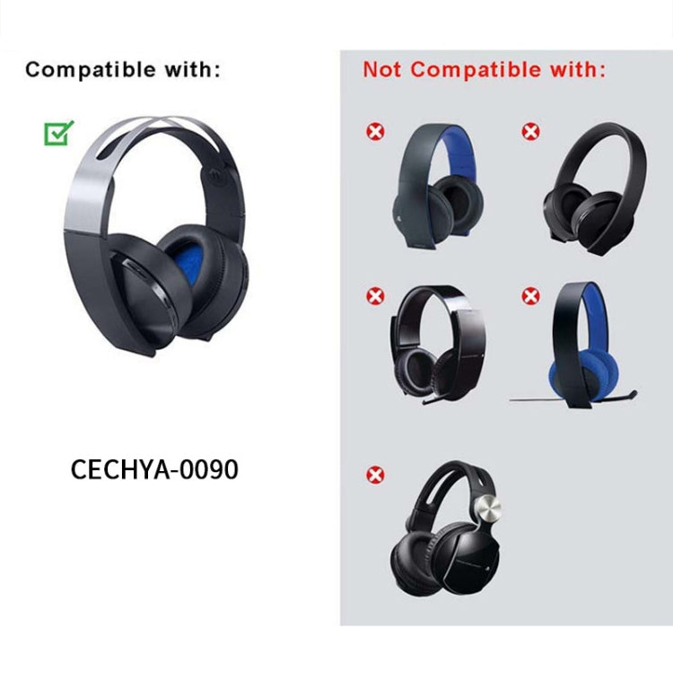 2 pezzi per Sony PS4 7.1 PlayStation Platinum CECHYA-0090 Auricolare Fodere per cuscini Paraorecchie Cuscinetti di ricambio senza rete