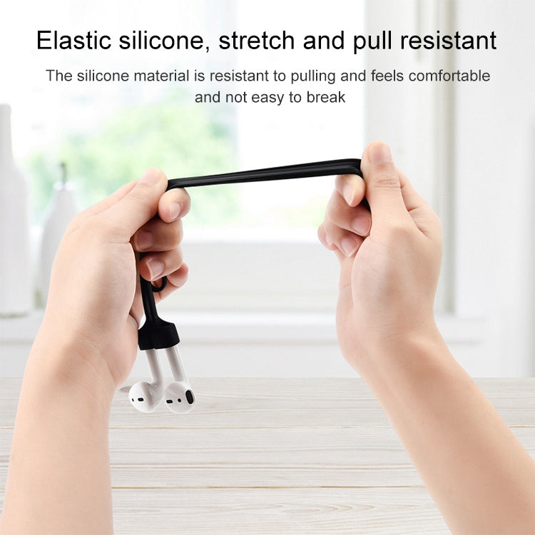 Auricolare Bluetooth senza fili Cordino magnetico in silicone con corda anti-smarrimento per Apple AirPods 1/2, For AirPods 1 / 2