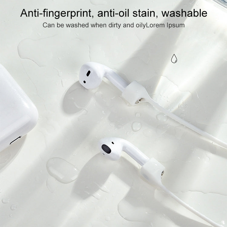 Auricolare Bluetooth senza fili Cordino magnetico in silicone con corda anti-smarrimento per Apple AirPods 1/2, For AirPods 1 / 2